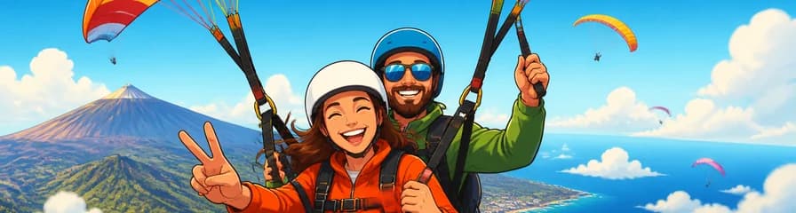 Vuelo en parapente básico con recogida en Tenerife