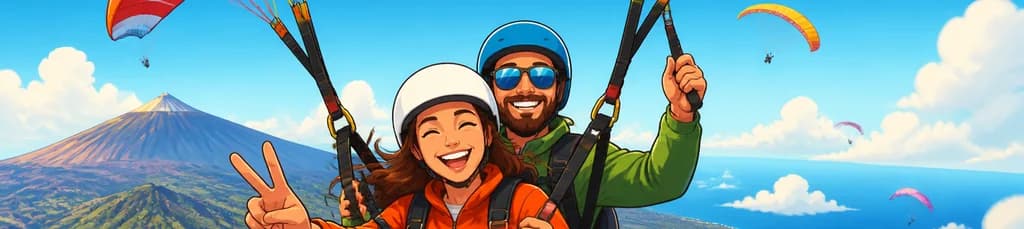 Vuelo en parapente básico con recogida en Tenerife