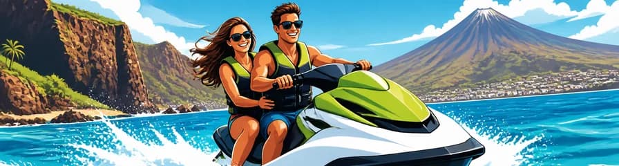 Alquiler de moto acuática privada para todo el día con licencia requerida en Tenerife