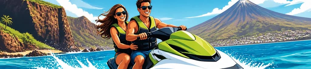Alquiler de moto acuática privada para todo el día con licencia requerida en Tenerife