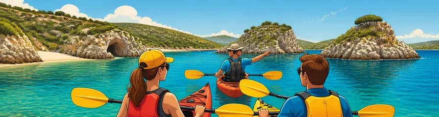 Travesía en kayak con guía por Mongofre y la Bahía de Addaia
