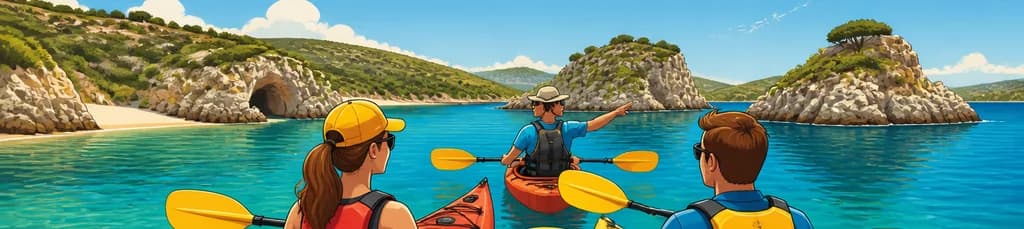 Travesía en kayak con guía por Mongofre y la Bahía de Addaia