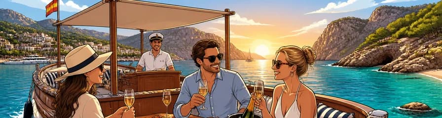 Paseo privado de lujo en llaut tradicional mallorquín con tripulación