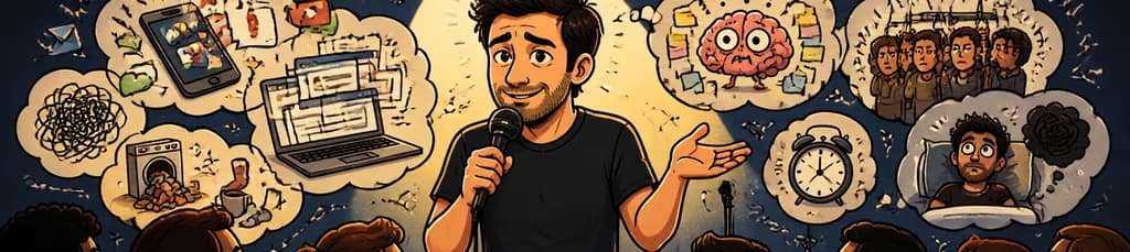 Pablo Molinari presenta su espectáculo unipersonal de stand up, "Demasiado"