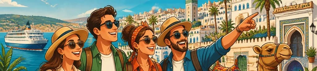 Descubre Tánger en un tour privado desde Málaga, con paseo en camello y almuerzo incluido