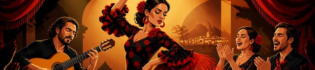 Viva la pasión del flamenco español en Puerto de la Cruz