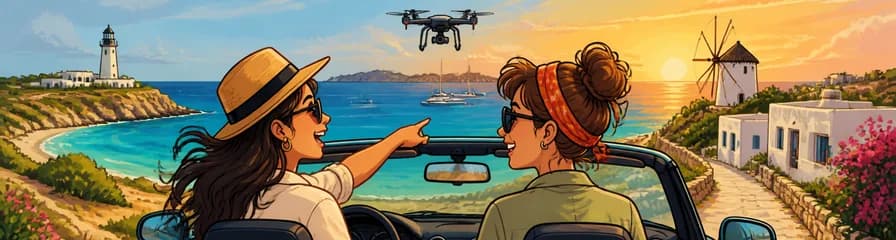Descubre Formentera: tour guiado en coche con sesión de fotos y dron