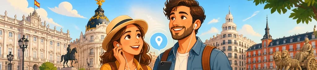 Recorrido privado a pie autoguiado por Madrid con audioguía