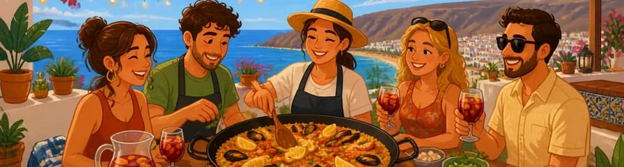 Disfruta de una Experiencia Gastronómica Privada de 3 Horas con Paella y Sangría en Gran Canaria