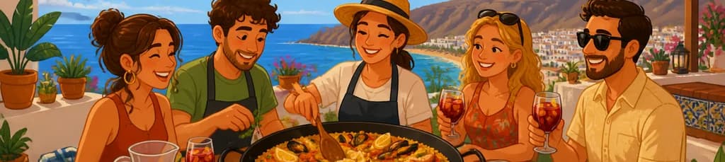 Disfruta de una Experiencia Gastronómica Privada de 3 Horas con Paella y Sangría en Gran Canaria