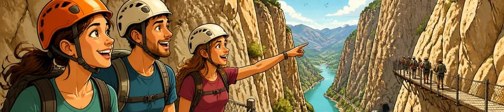 Aventura de jornada completa en el Caminito del Rey partiendo de Sevilla