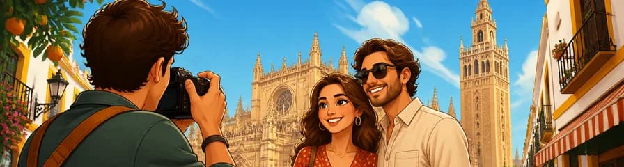 Sesión fotográfica privada en la Catedral y la Giralda de Sevilla
