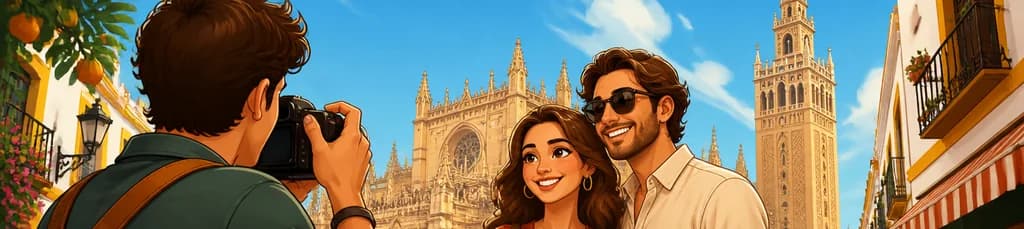 Sesión fotográfica privada en la Catedral y la Giralda de Sevilla