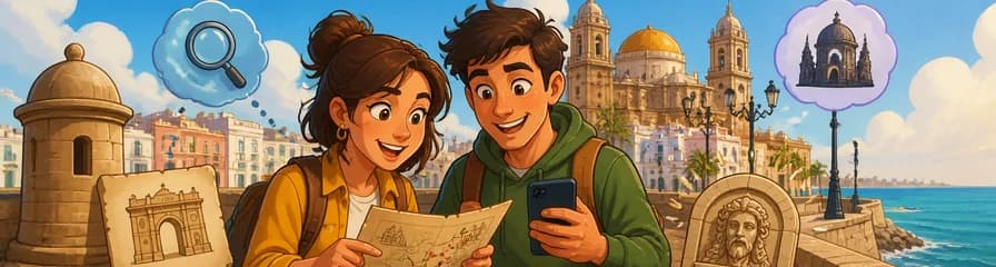 Aventura de acertijos y exploración histórica autoguiada: Leyendas de Cádiz