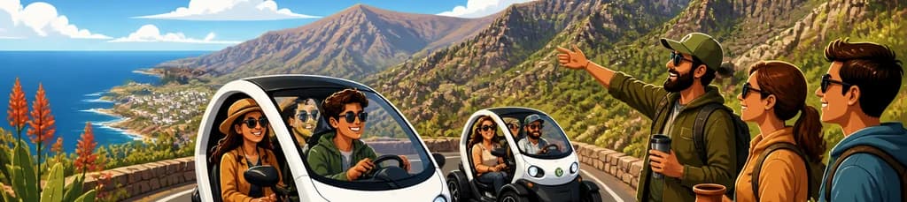 Experiencia Eco Safari de Montaña de 4 Horas en Tenerife con Coche Eléctrico