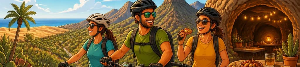 Recorrido en bicicleta eléctrica por la montaña en parque natural con opción a tapas en cueva