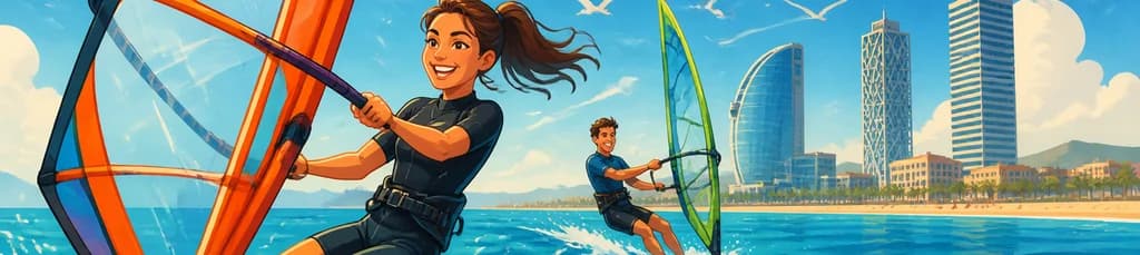 Descubre el Windsurf en las Aguas de Barcelona