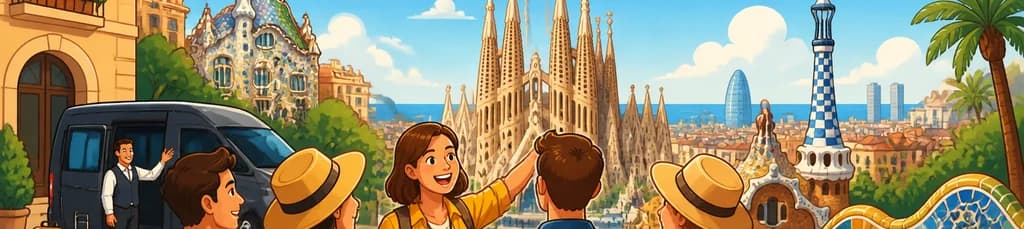 Descubre Barcelona en un tour de 10 horas con servicio de recogida y traslado en tu hotel