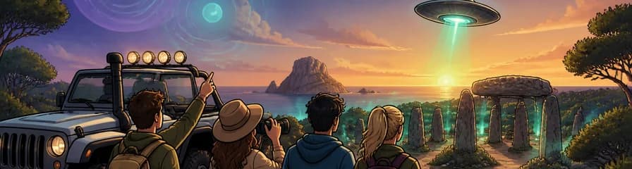 Descubre la misteriosa Ibiza en un "Tour alienígena" en Jeep