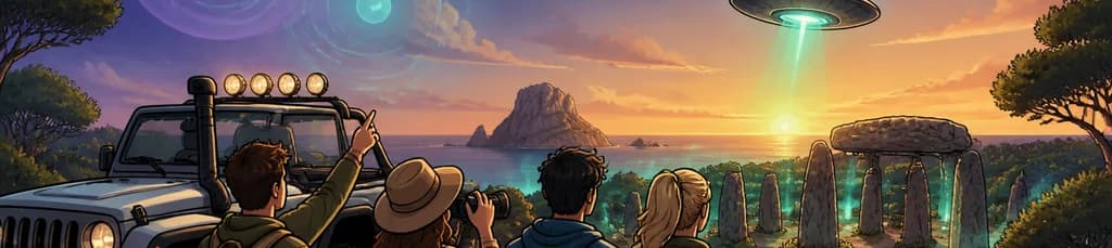 Descubre la misteriosa Ibiza en un "Tour alienígena" en Jeep