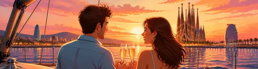 Viaje Privado: Excursión Romántica en Velero desde Barcelona