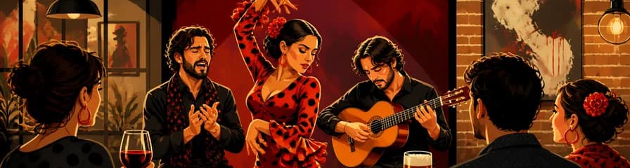 Espectáculo de Tablao Flamenco con bebida en Sala Temple