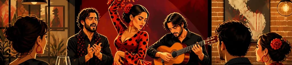 Espectáculo de Tablao Flamenco con bebida en Sala Temple