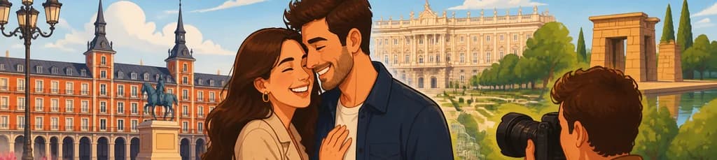 Sesión de fotos privada para parejas en Madrid con fotógrafo profesional
