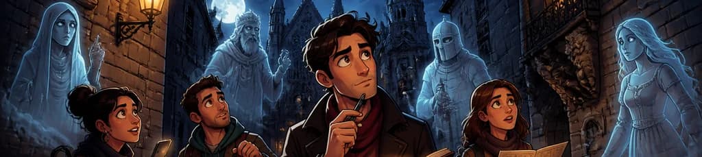 Juego de Puzzle Autoguiado: Los Fantasmas del Barrio Gótico de Barcelona