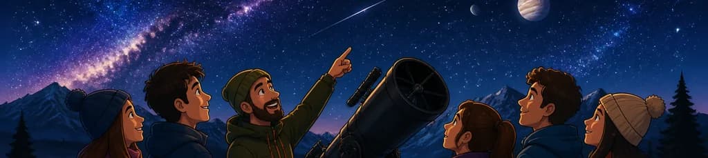 Observación estelar en la Sierra de Guadarrama desde Madrid
