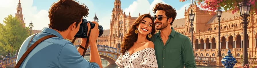 Sesión con fotógrafo profesional para tus vacaciones en Sevilla