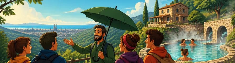 Escapada desde Barcelona: Baños Termales y Recorrido Panorámico por la Montaña