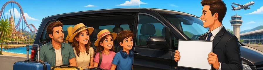 Servicio de traslado privado: de Salou y PortAventura al Aeropuerto de Barcelona