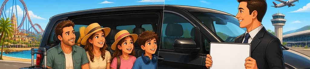 Servicio de traslado privado: de Salou y PortAventura al Aeropuerto de Barcelona