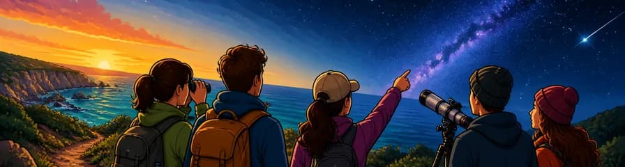 Excursión de senderismo y observación astronómica en la Costa Virgen de Menorca
