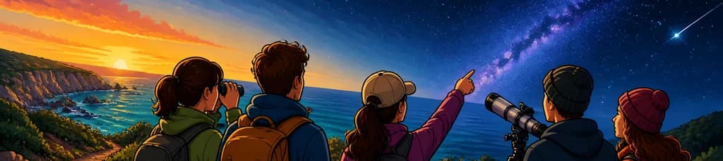 Excursión de senderismo y observación astronómica en la Costa Virgen de Menorca