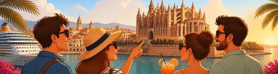 Excursión privada de 6 horas a Palma de Mallorca con traslados desde y hacia el puerto