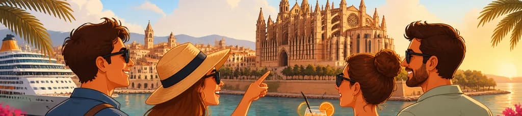 Excursión privada de 6 horas a Palma de Mallorca con traslados desde y hacia el puerto