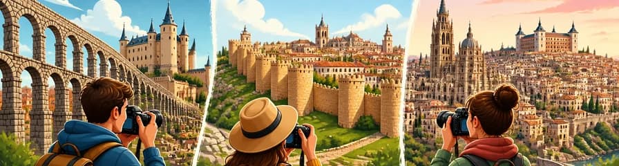 Recorrido fotográfico por Segovia, Ávila y Toledo desde Madrid
