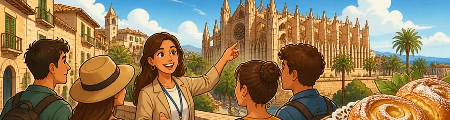 Descubra la Ciudad Vieja de Palma y la Catedral de Mallorca, con una degustación de pastelería mallorquina