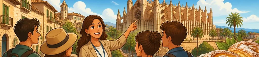 Descubra la Ciudad Vieja de Palma y la Catedral de Mallorca, con una degustación de pastelería mallorquina
