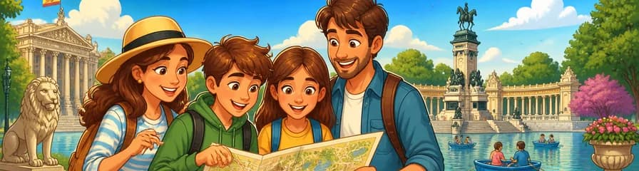 Recorrido autoguiado por Madrid: diversión familiar en el Parque del Retiro (en inglés)