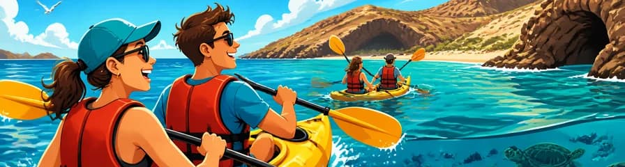 Aventura en kayak por la costa hasta Papagayo