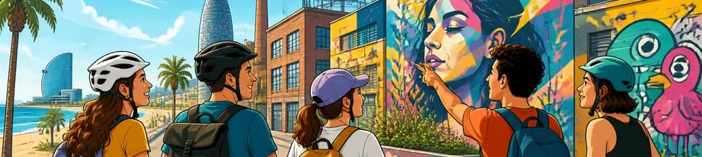 Recorrido ciclista por el arte urbano y el grafiti de Barcelona
