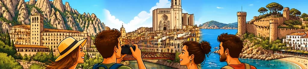 Excursión de un día a Montserrat, Girona y la Costa Brava desde Barcelona