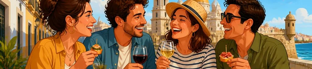 Recorrido Gastronómico de Tapas y Vinos por Cádiz