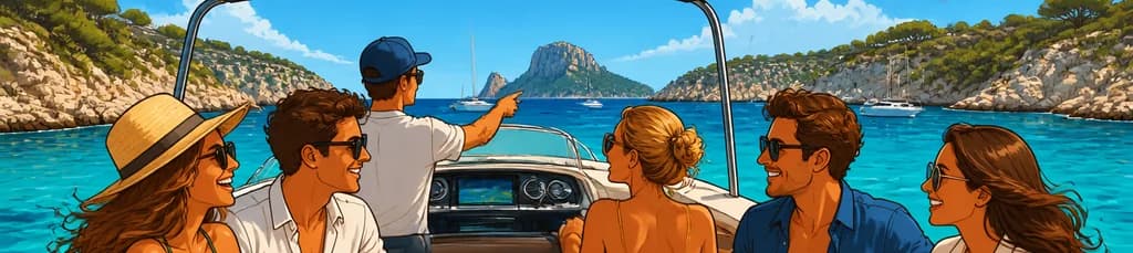 Excursión Privada en Barco por Ibiza y Formentera