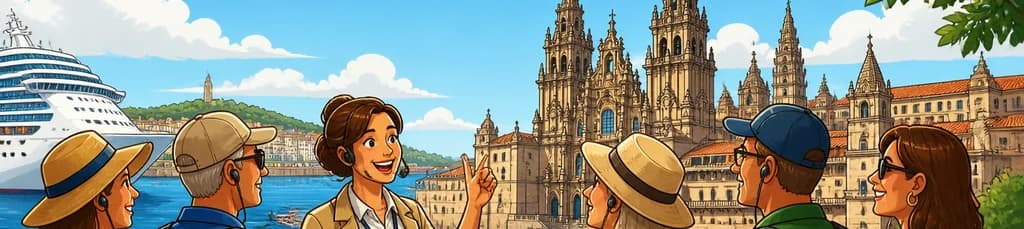 Viaje de jornada completa a Santiago desde A Coruña, exclusivo para pasajeros de crucero