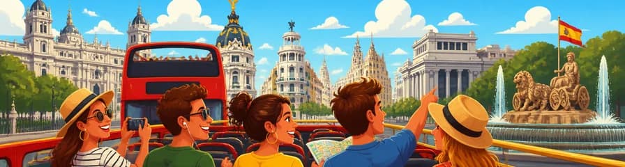 Recorrido turístico en autobús con paradas libres por Madrid