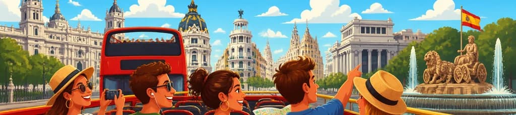 Recorrido turístico en autobús con paradas libres por Madrid